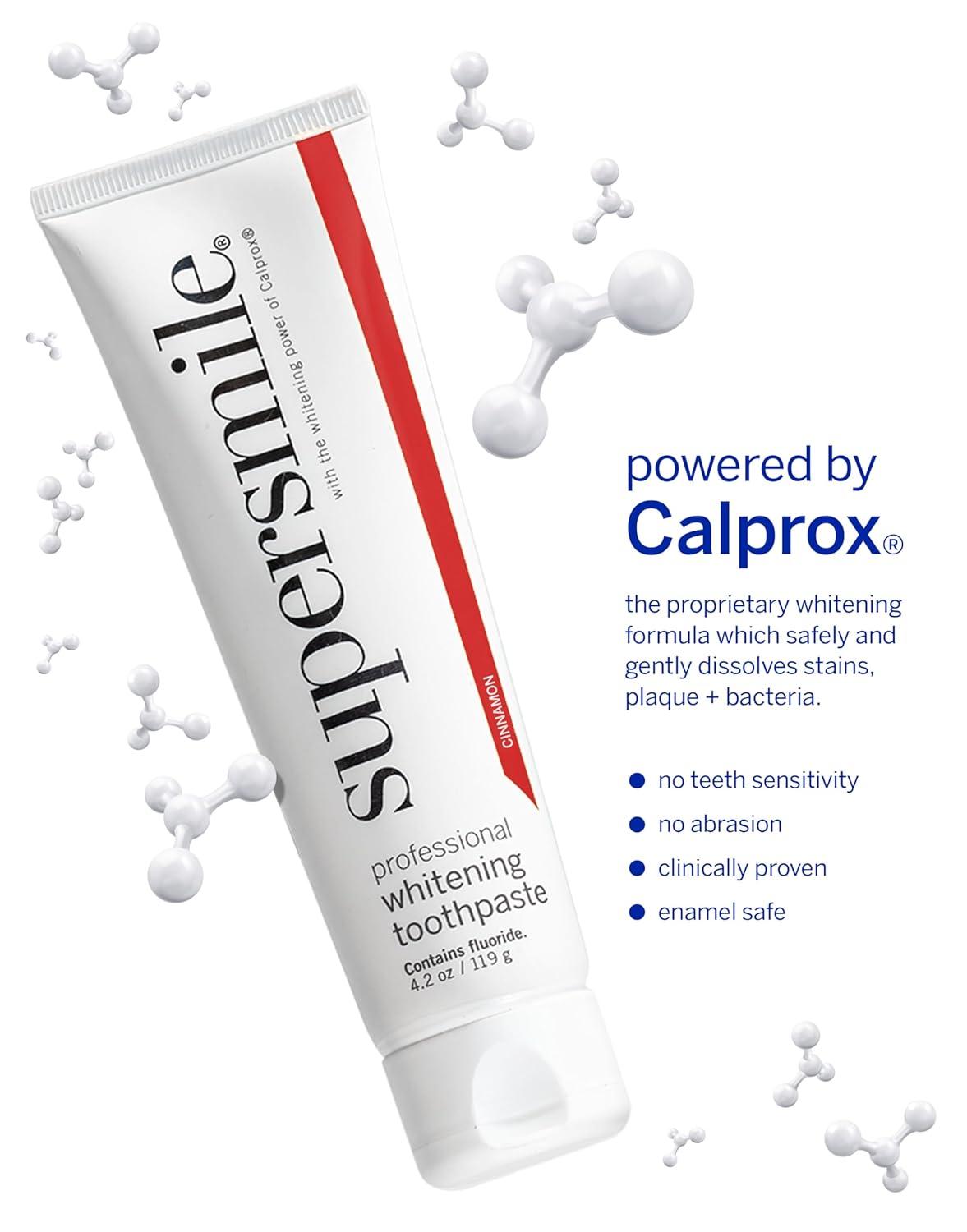 Supersmile Professional Whitening Toothpaste – Fluoride Toothpaste for Visibly Whiter Teeth – Whitens up to 6 Shades
