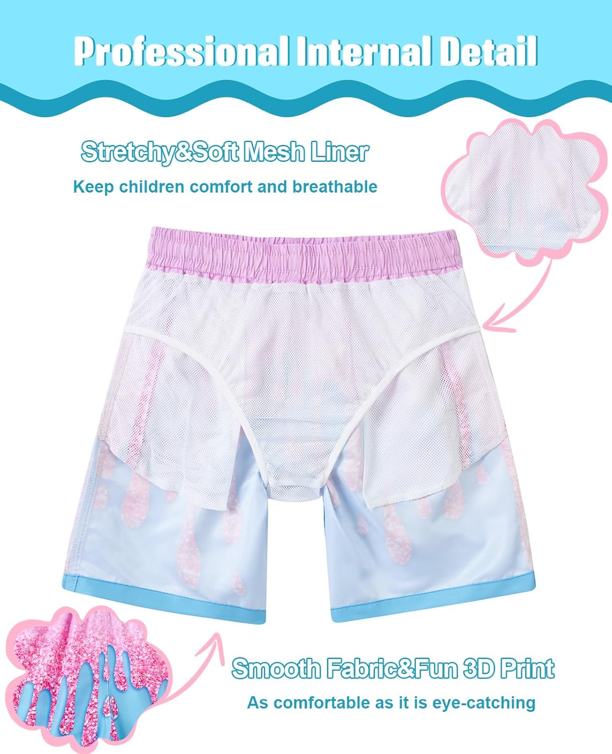 Cozople 7-16T Teen Boys Swim Trunks Quick Dry UPF 50+ Swimwear Bathing Suit for Big Boys Beach Swim Boards Shorts - Image 6