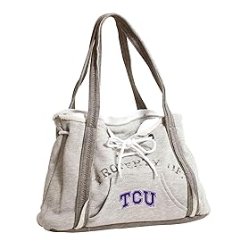 Littlearth NCAA TCU Horned Frogs Hoodie Purse, Team Color, 9.5 x 15.5 x 4
