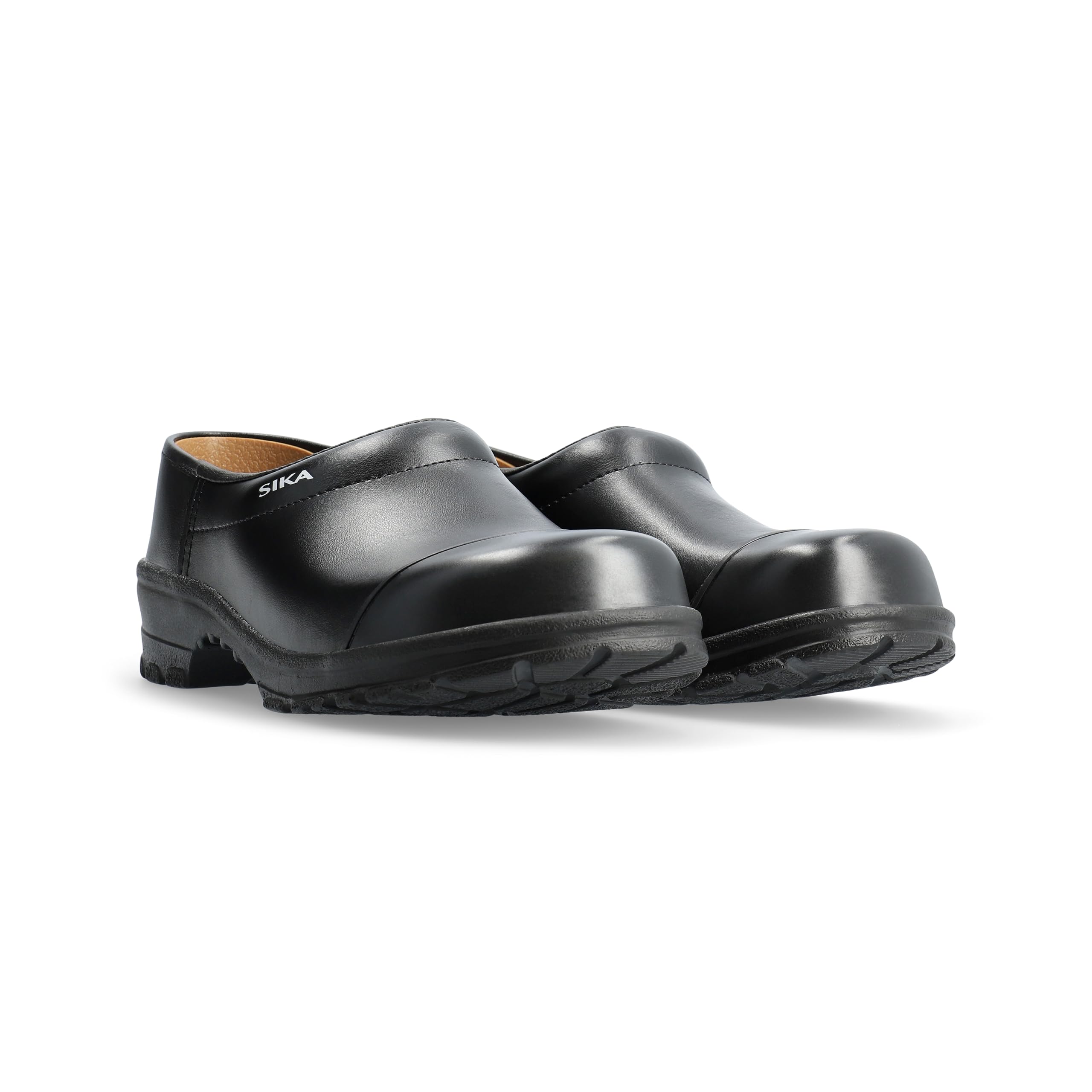 SIKA Unisex-Komfortclog mit ProNose, breitem Holzfußbett, rutschfesten medizinischen Clogs,Permair-Leder,stoßdämpfendenSicherheits-Arbeitsclogs für die Lebensmittel-,Reinigungs-&Dienstleistungsbranche