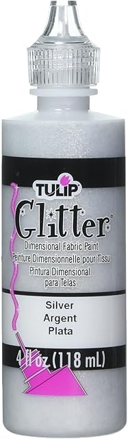 I Love To Create 41302 Tulip Dimensional Fabric Paint, Silver,118 ml (Pack of 1)