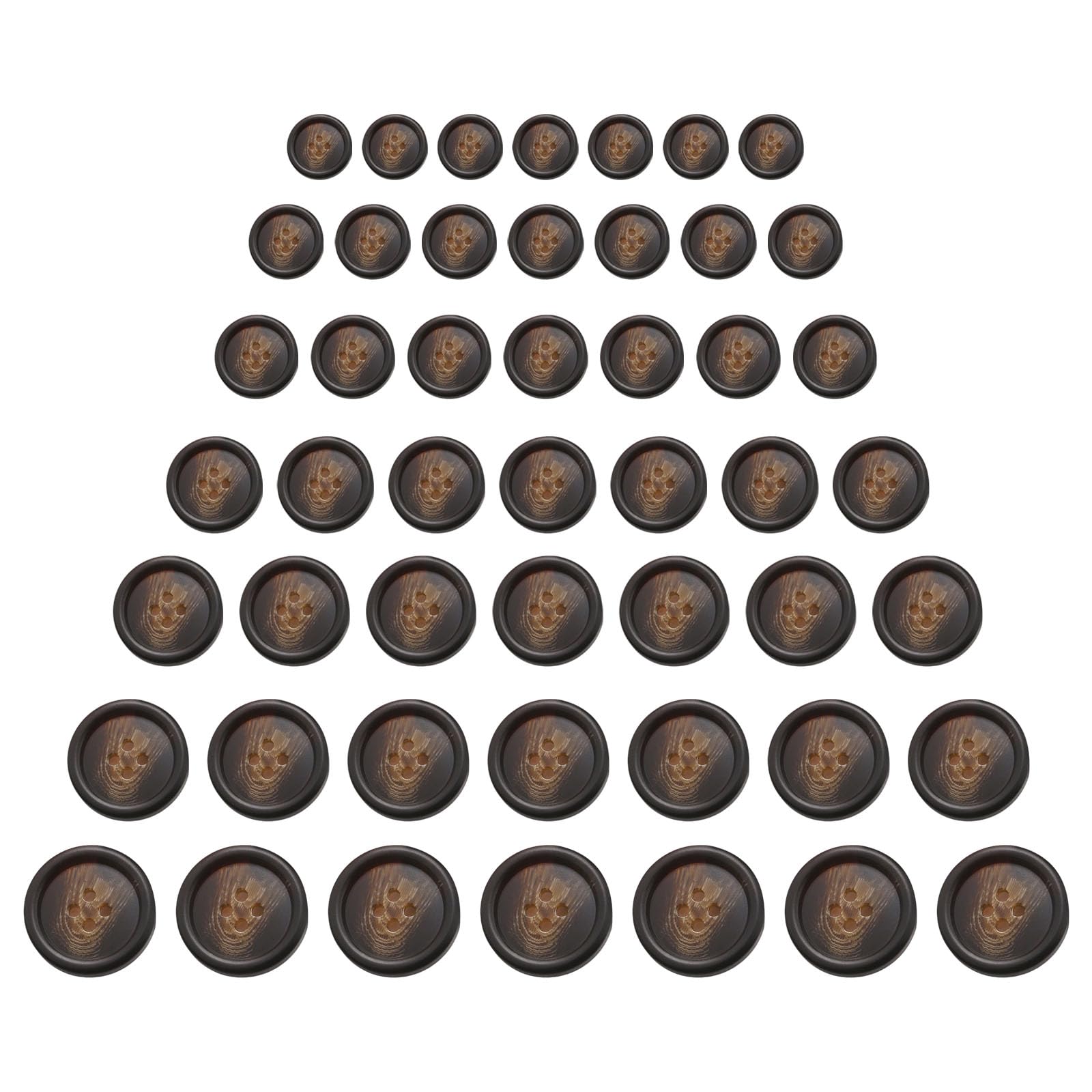 Tsophreniq 70 Pcs Resin Buttons Sewing Buttons Coat Craft Round 4 Holes for Projects