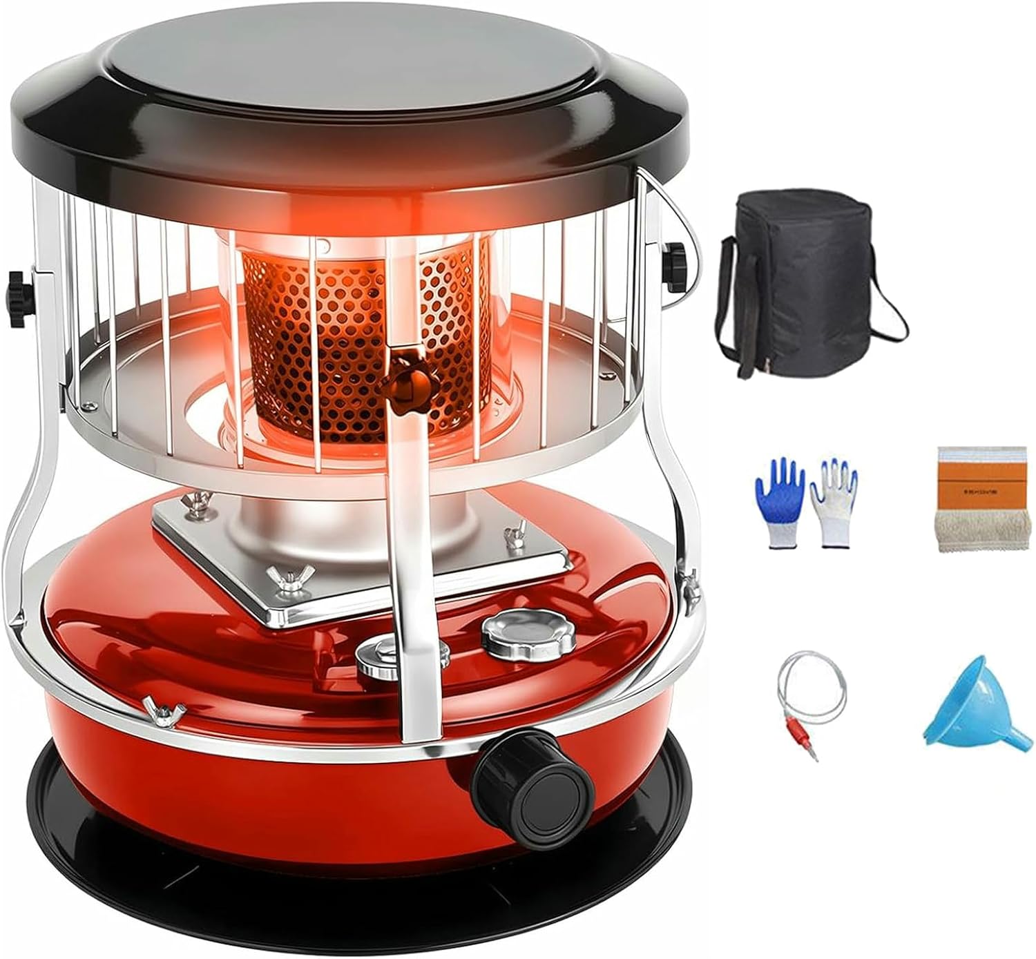 Lightweight Stainless Steel Oil Heater, with 9000 BTU Heat Output, 4.5 L Fuel Capacity, Kerosene Stove for Cooking and Heating