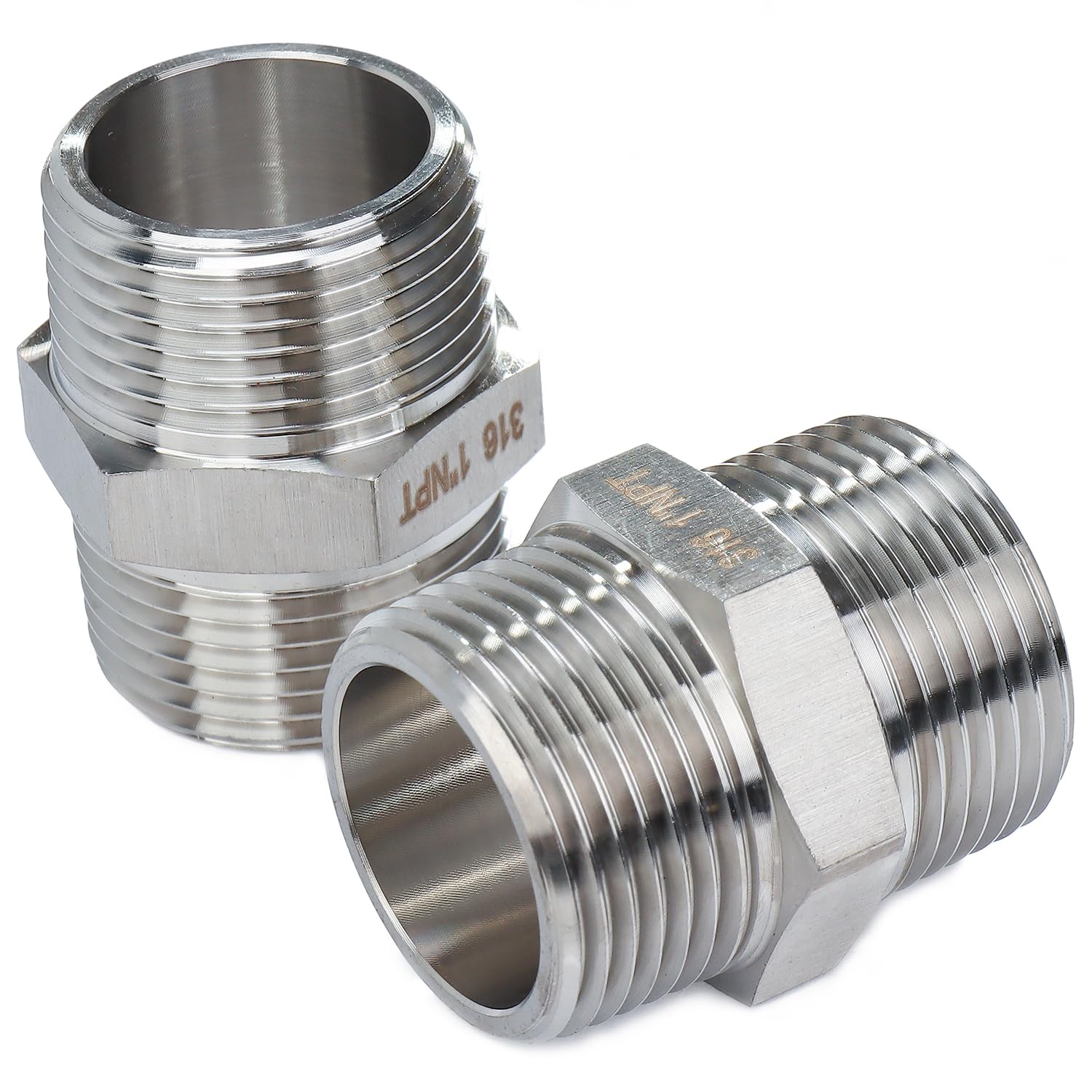 Raccord hexagonal pour bateau LTWFITTING en inox 316 de 1 pouce mâle raccord eau de cale