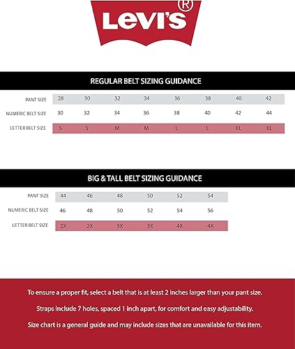 Miniatura 7 de Levi's Cinturón de mezclilla para hombre con hebilla de placa extraíble