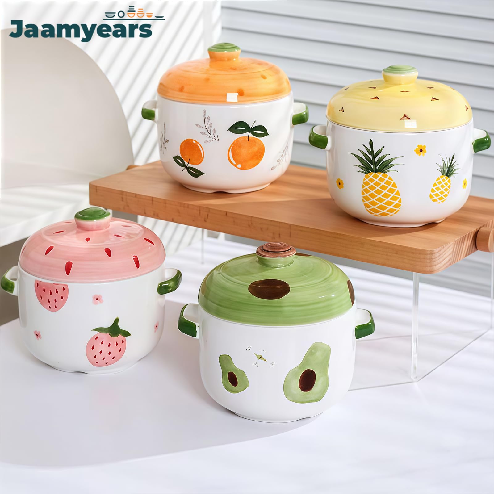 Tazones de sopa de cebolla, tazas de sopa de cerámica de 500 ml con asas y tapa, bonitos platos de sopa aptos para horno, ideales para sopas calientes y guisos, perfectos para comer en casa