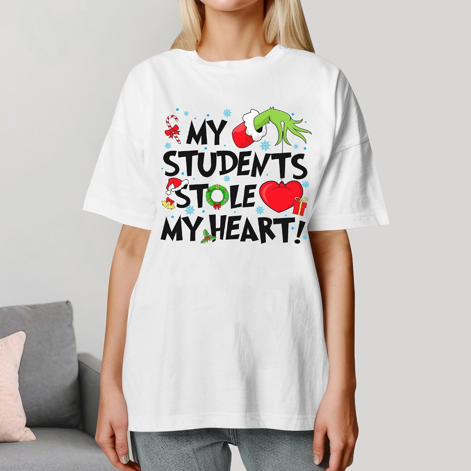 Education Teacher Shirts Christmas - Mental Health Autism Shirt - Autism Awareness Month Tshirt - Image 7