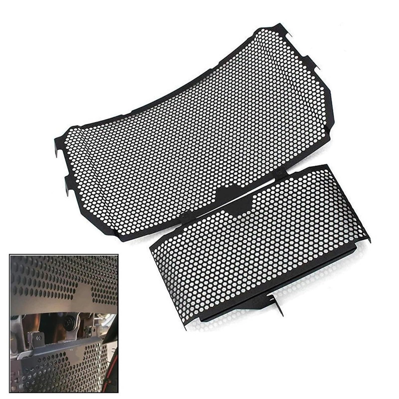 Grille Radiateur Moto Grille de protection pour radiateur moto Convient pour Yamaha MT10 FZ10 2016-2023, couvercle pour refroidisseur d'huile