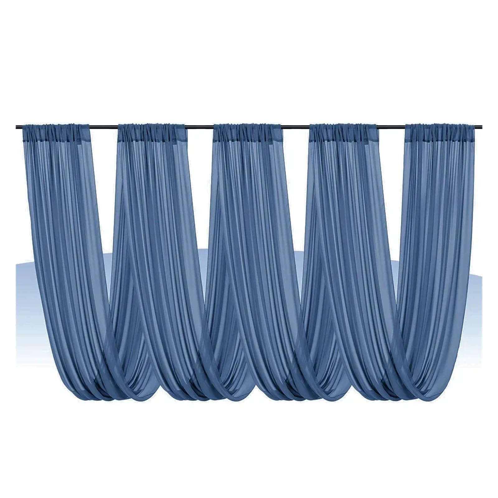 Rideaux de plafond blancs tissu tulle transparent pour cacher un plafond et décorer une arche