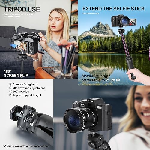 Miniatura 6 de G-Anica Cámara digital para fotografía,Cámara de vlogging para YouTube,Kit de creador de contenido