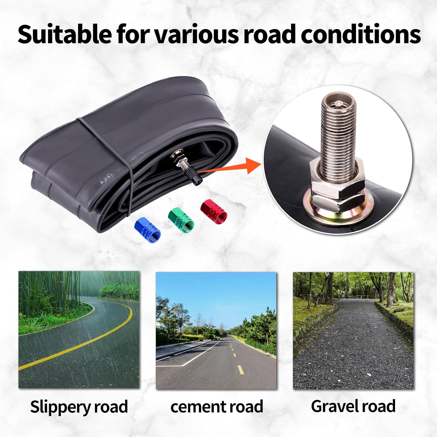 Inner Tube 70/100-19 2.75/3.00-19 Compatible with CRF 125FB 150F 250R 450R KX 100 250 500 KLX 125B 140L TTR125L FX450 TC100 125 250R Dirt Bike Pit Bikes Off Road Motorcycle Dirt Bike Tube (1PC)