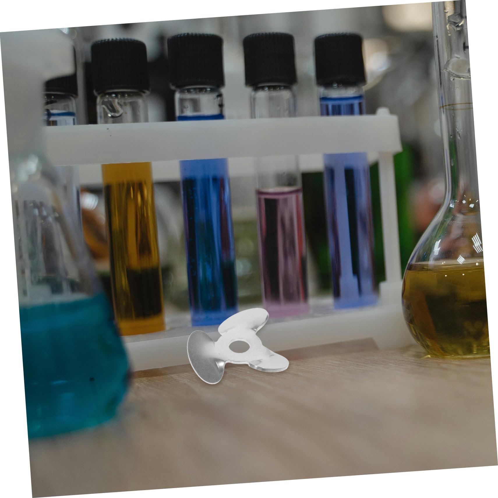 MAGICLULU 4 Pezzi Lama Agitatore Inossidabile per Laboratorio Efficienza nella Miscelazione Reagenti e Dispersione Particelle Facile Manutenere Strumento Affidabile per