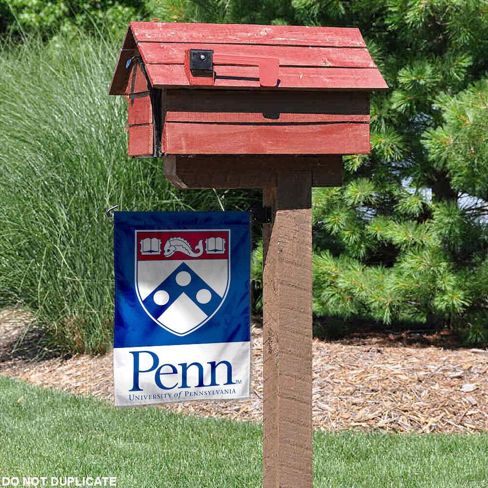 Penn Quakers Shield Garden Flag - Image 3