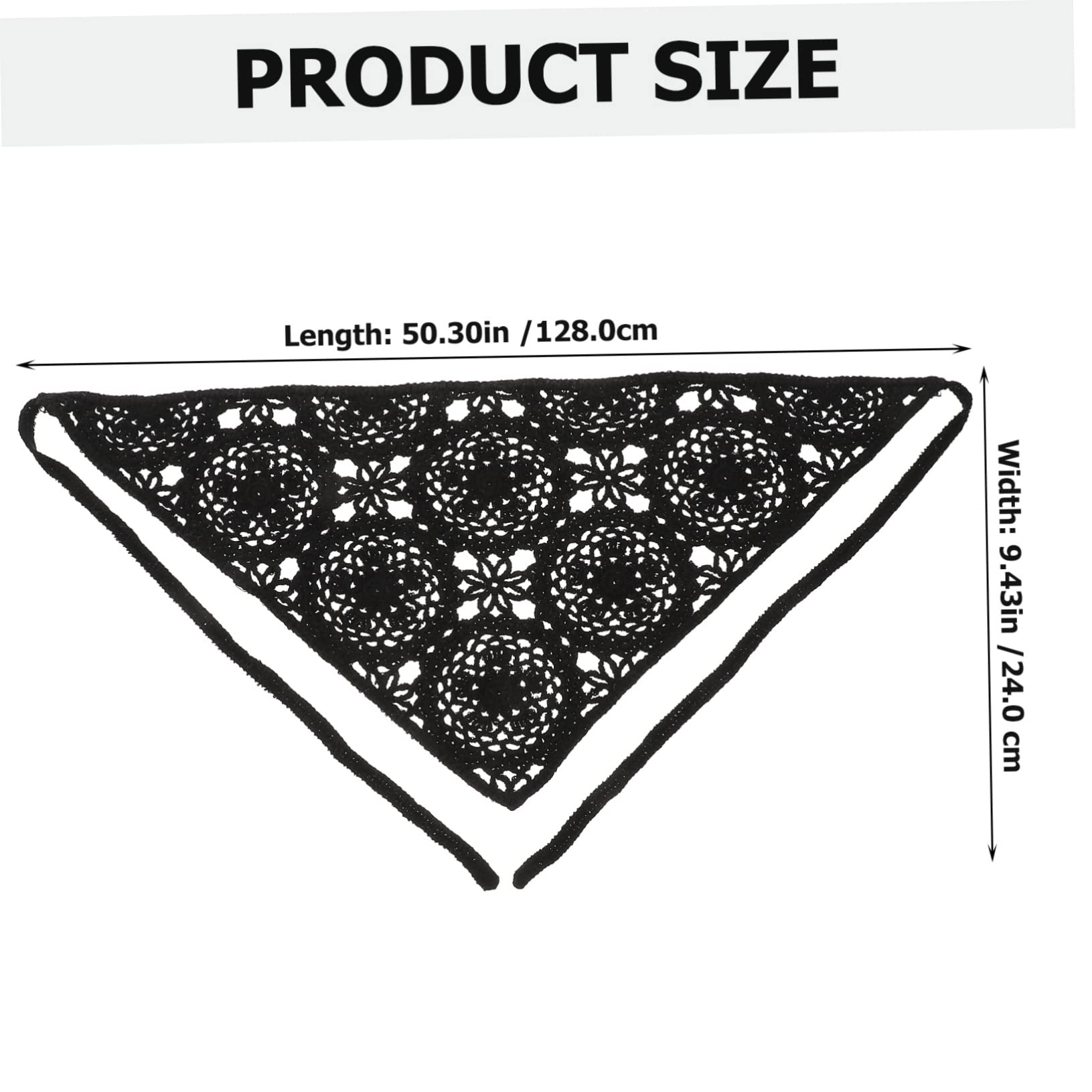 BESPORTBLE 2 pcs Floral Knitted Hair Scarves Crochet Headbands for Women Stylish Bandanas for Special Occasions Her Birthdays Anniversaries