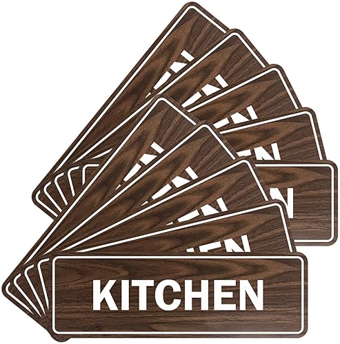 Miniatura 14 de Signs ByLITA Letrero de cocina estándar (plata cepillada) - Grande Brushed Silver,Negro y dorado,Azul / Patchwork,Oro cepillado,Marrón