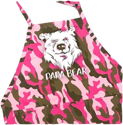 Miniatura 9 de Papa Bear - Delantal ajustable para barbacoa para hombre, talla única