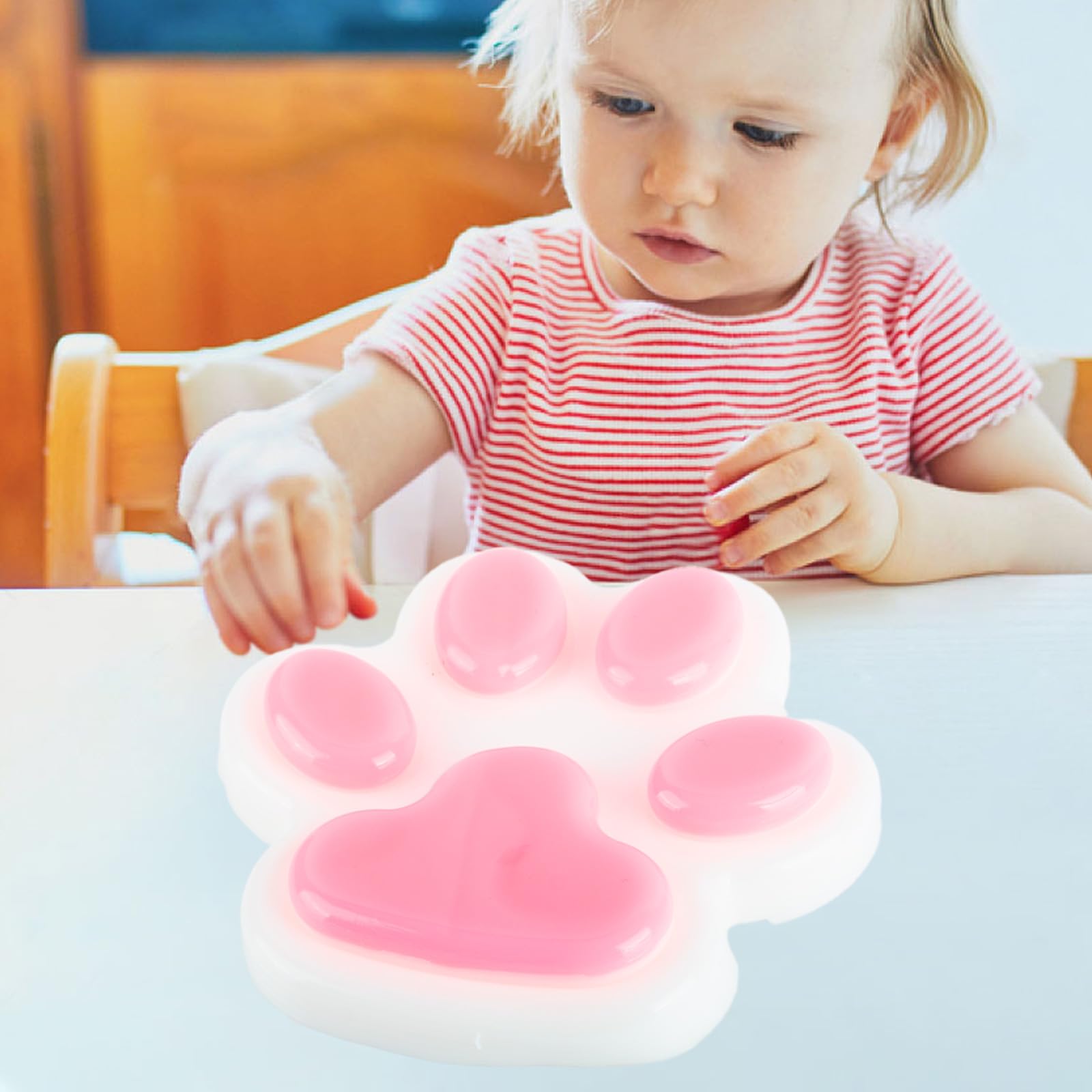 AYNKH 1 PCS FuFu Cat's Paw Squishy, Super Big Cat's Paw Squishy Toy, Reduce Stress,Taba Squishies,Improve Concentration, Kids - Image 4