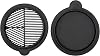 Bahtinov Mask Focus and Cap Cover for ZWO Seestar S50, Lens Cap for S50, 2 Pieces, Black Plastic