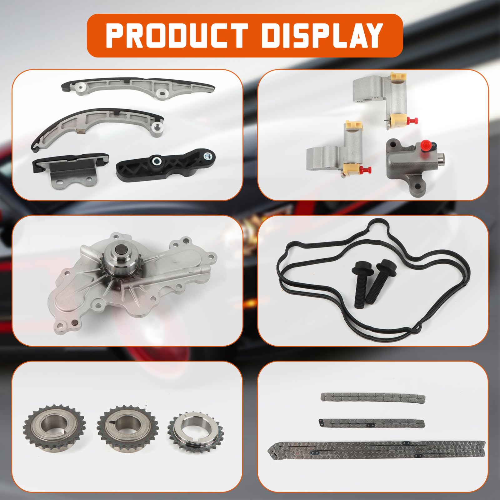 5/07 6/07 7/07 8/07 ×6 Amazon.com: DAYSYORE Engine Timing Chain Kit - with Water