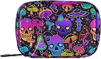 Vista 33 de Pastillero de caracol, hongo, hojas de palma, 7 días, pastillero, bolsa organizadora de píldoras de viaje con cremallera, portátil, semanal