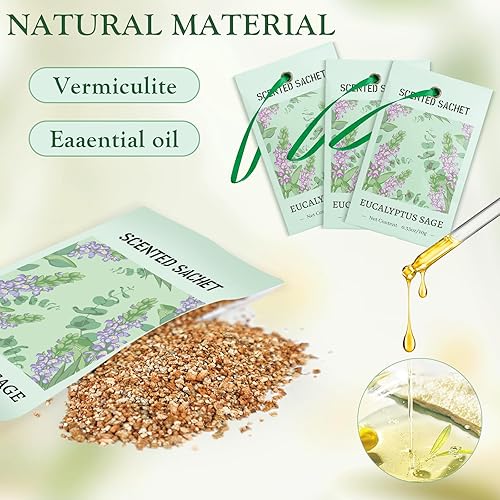 Miniatura 9 de Sobres de lavanda, sobres de lavanda seca, paquete de 8 unidades para armarios, cajones, bolsas de gimnasio, automóviles, armarios de lino, armarios