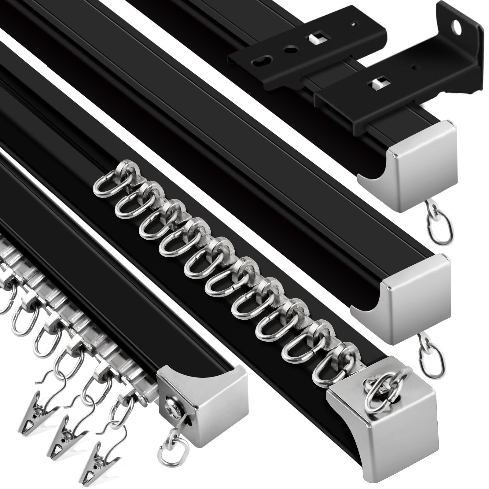 Buy KOLAKO Ceiling Curtain Track, (3Ft15Ft) Flexible Curtain Rails