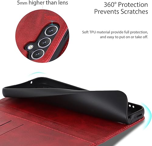 Miniatura 91 de Havaya Funda tipo cartera para Samsung Galaxy A54 0.18 oz para Samsung Galaxy A54 5G, funda con tarjetero y ranuras para tarjetas de crédito