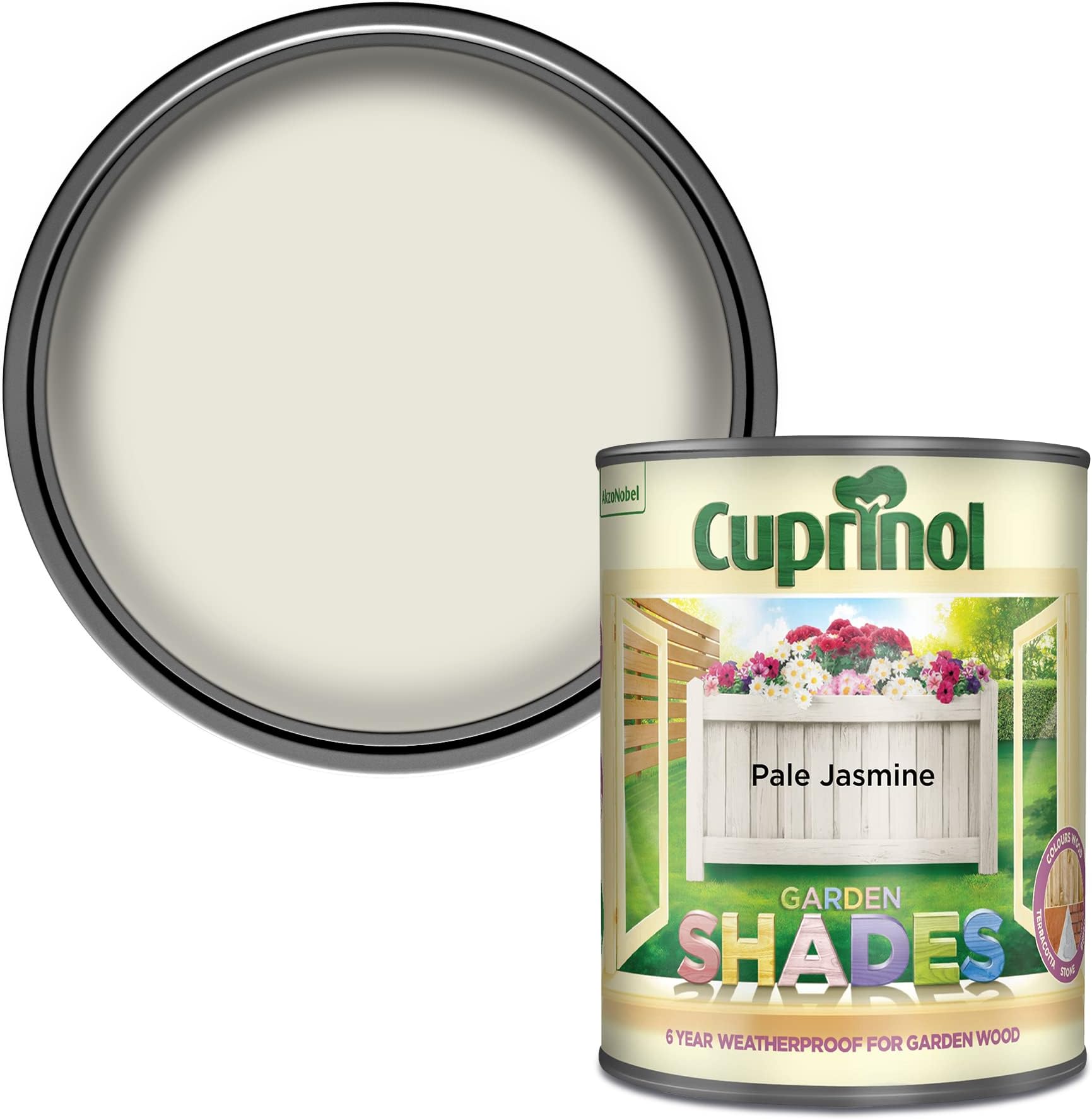Cuprinol 5092582 Garden Shades Exterior Woodcare, Pale Jasmine, 1 l