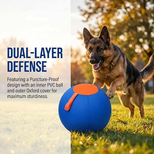 Foto 4 de 7 de Ruileyou Navea Pelota de pastoreo para perros, pelota gigante para Border Collies