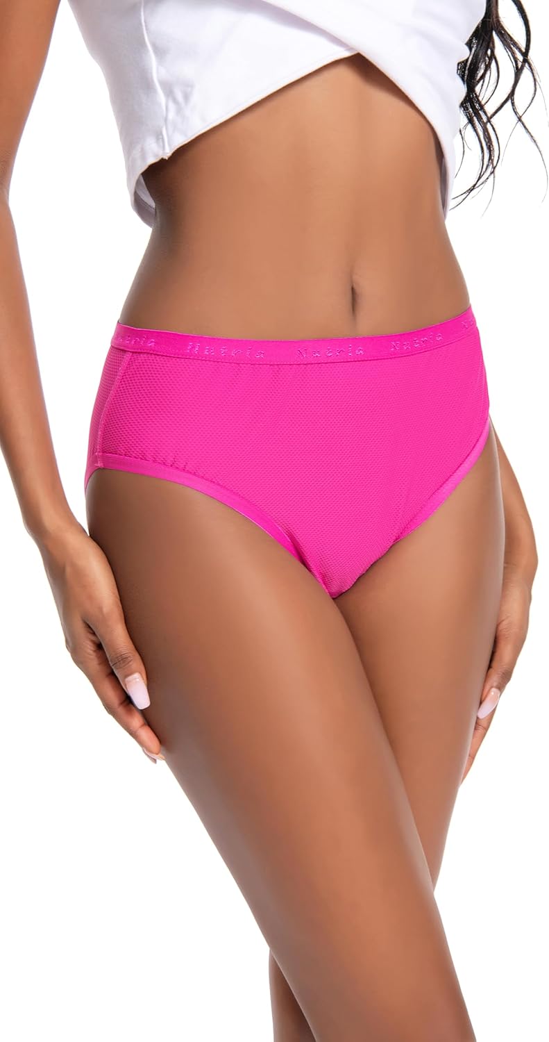 Nutria Womens Bikini Brief Quick Dry Travel Underwear 5-Pack Mesh Hiking Panties Activewear Stay Fresh D01 - Image 5
