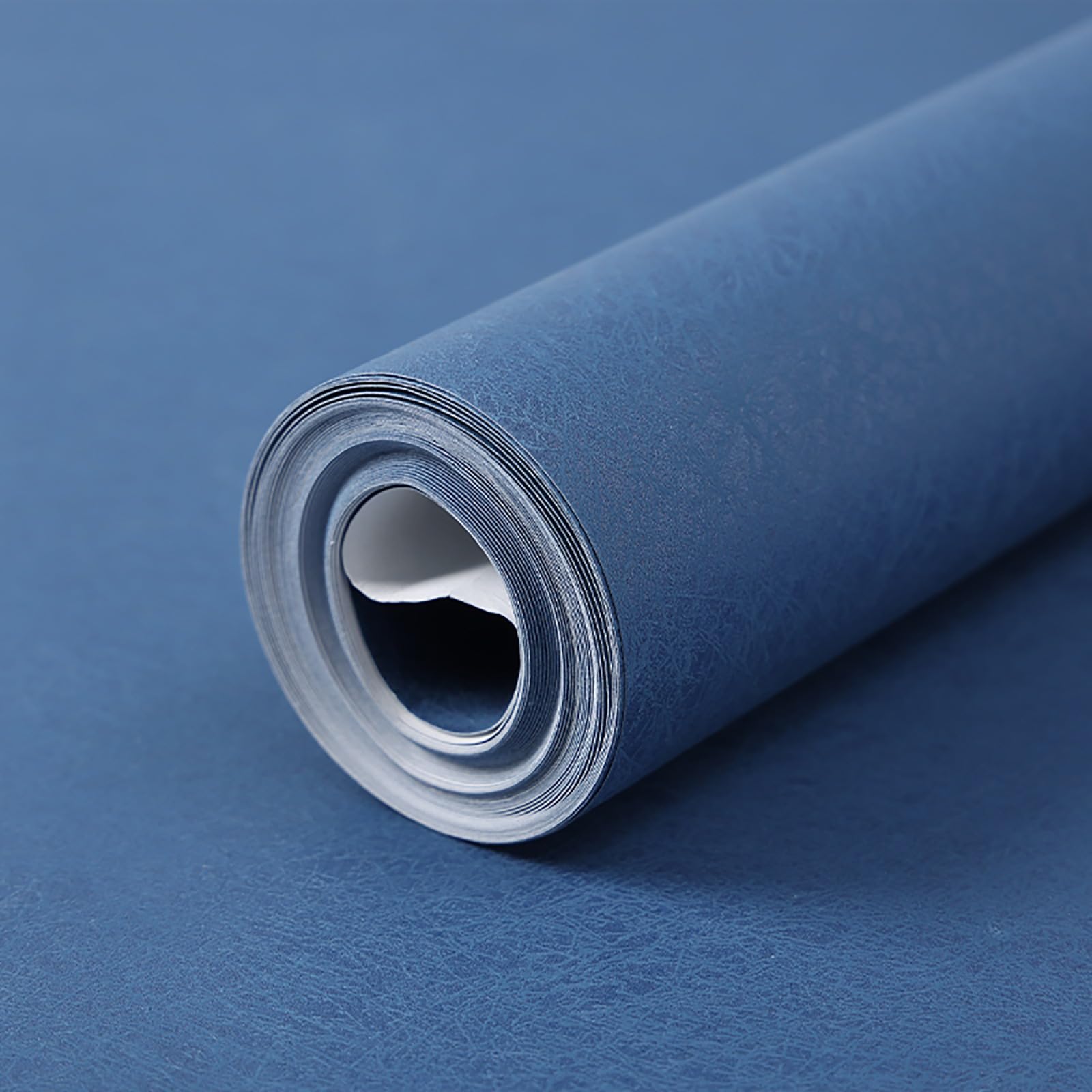 Pamatio Plain Silk Pattern Textured Wallpaper Navy Blue Contemporary Nordic Luxury for Bedroom, Living Room Hallway Study Adults - Irregular Crack-Like Surface - 1 Roll(0.53 × 9.5 metres