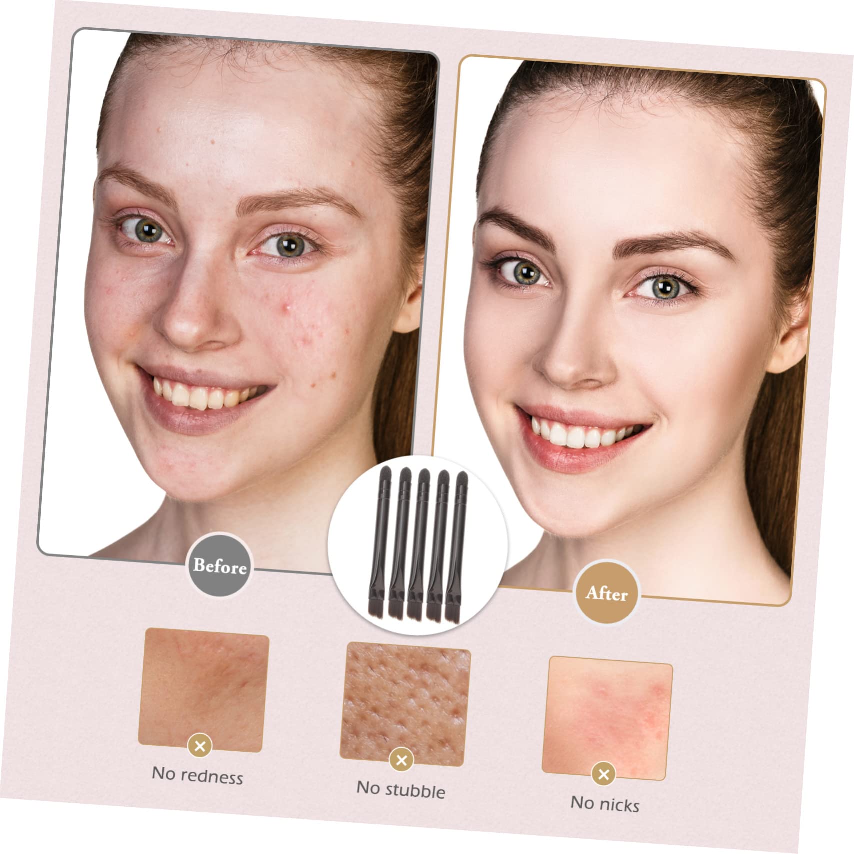 Ipetboom 4sets Double-ended Makeup Sponge Brush Fluffy Eyeshadow Brushes Eyeshadow Set Eye Shadow for Women Makeup for 10pcs*4