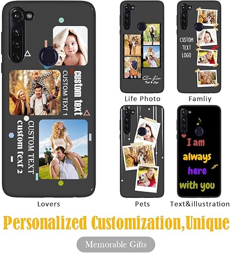 Vista 194 de Funda personalizada para Motorola Moto G Stylus 2021 con nombre de foto, texto y foto, GStylus personalizado -21 funda suave y fina (negro) de 6.8
