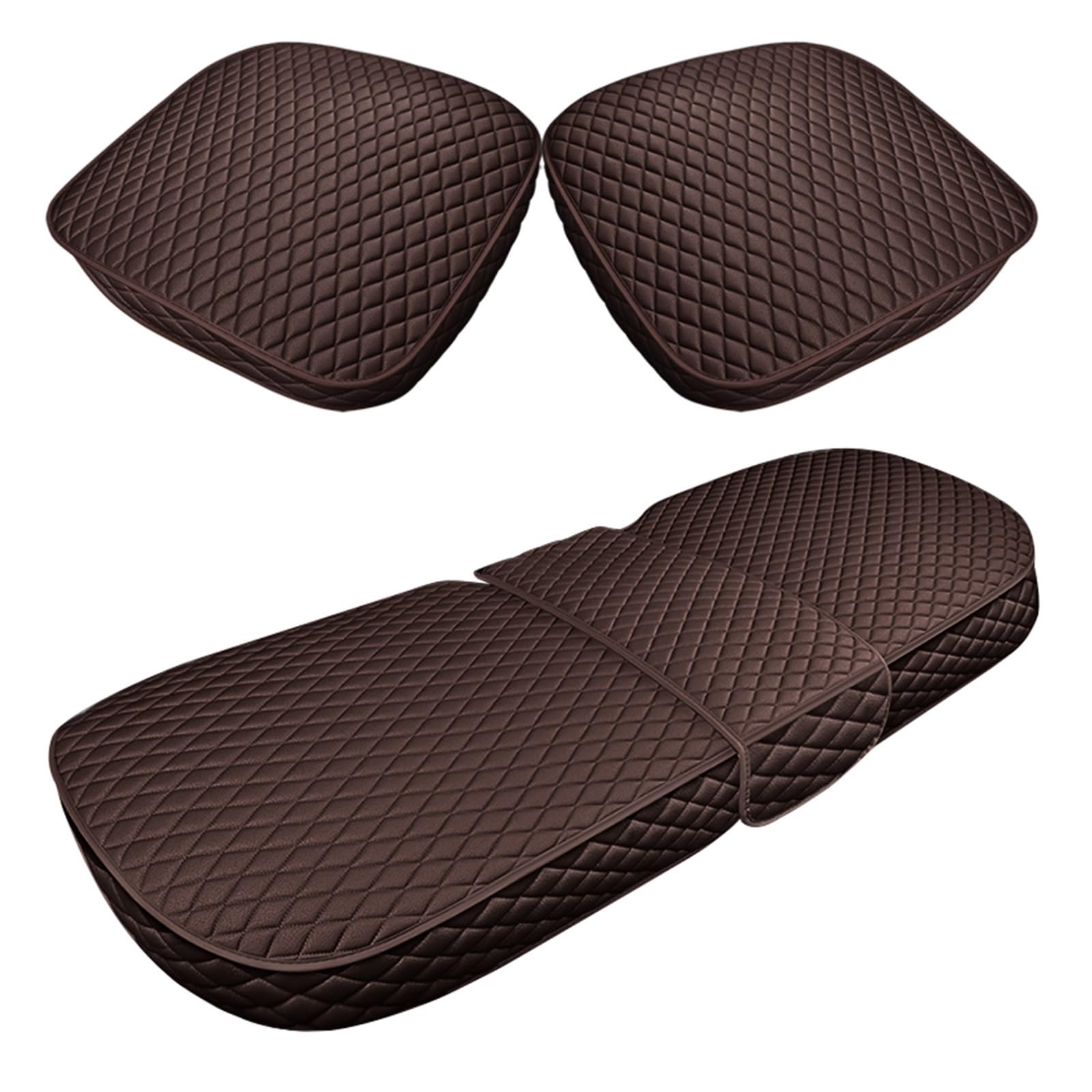 Accessoires siège auto marron avec coussin et housse protectrice - 6