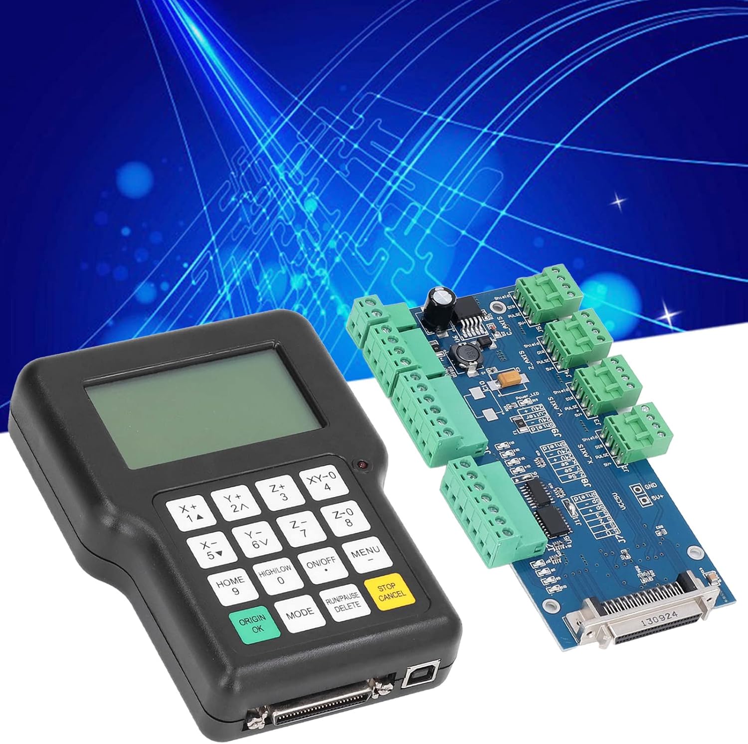 CNC Router Machine Controller 3 Axes Remote Hand Control DSP Controller for Precise and Fast Machining with Stepper Motor Drive System : Tools & Home Improvement
