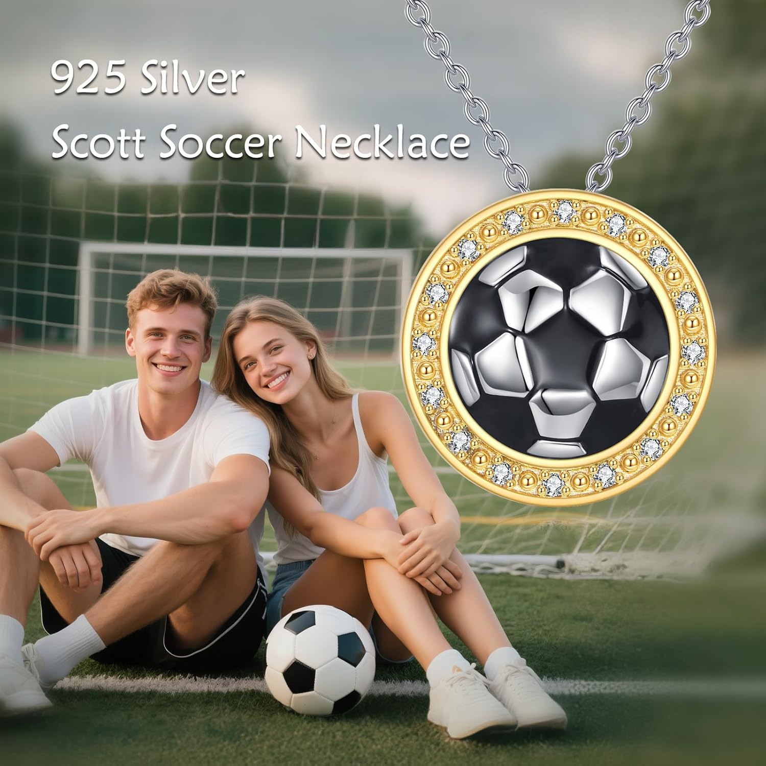 YFN Sports Jewelry Gifts for Women Sterling Silver Softball Baseball Golf Basketball Volleyball Bike Runner Pendant Necklace for Softball Lovers and Fans Jewelry Gift - Image 4