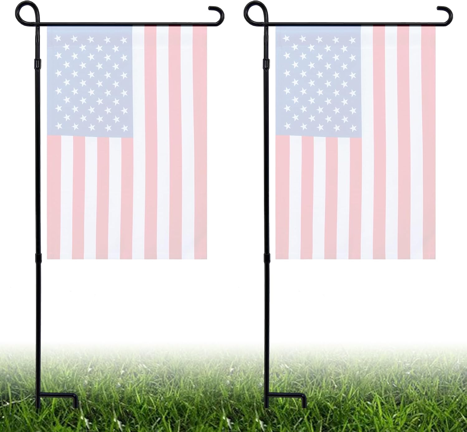 Amazon.com : YEAHOME 2PC Garden Flag Stand Holder, Metal Premium Yard ...
