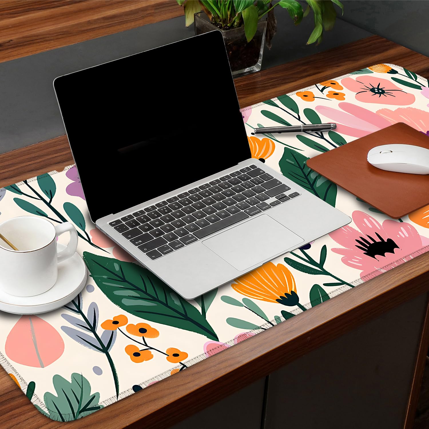 Mauspad, Schreibtischunterlage für den Schreibtisch, Damen, PU-Leder, wasserdicht, Gaming-Mauspad, Computer-Laptop, Schreibtischzubehör, Schutz, Schreibblöcke für Schule, Büro, Zuhause (23, 80 x 30 cm
