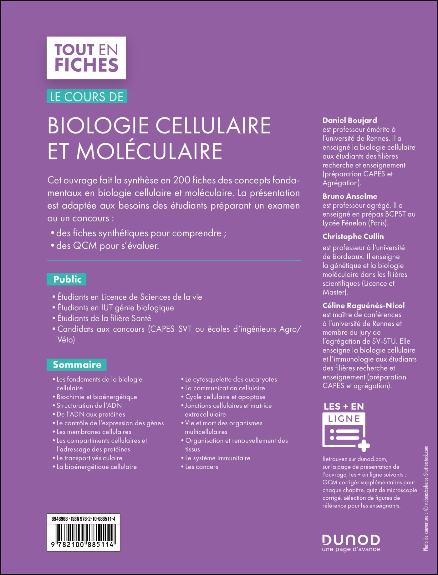 Le cours de biologie cellulaire et moléculaire - 5e éd.