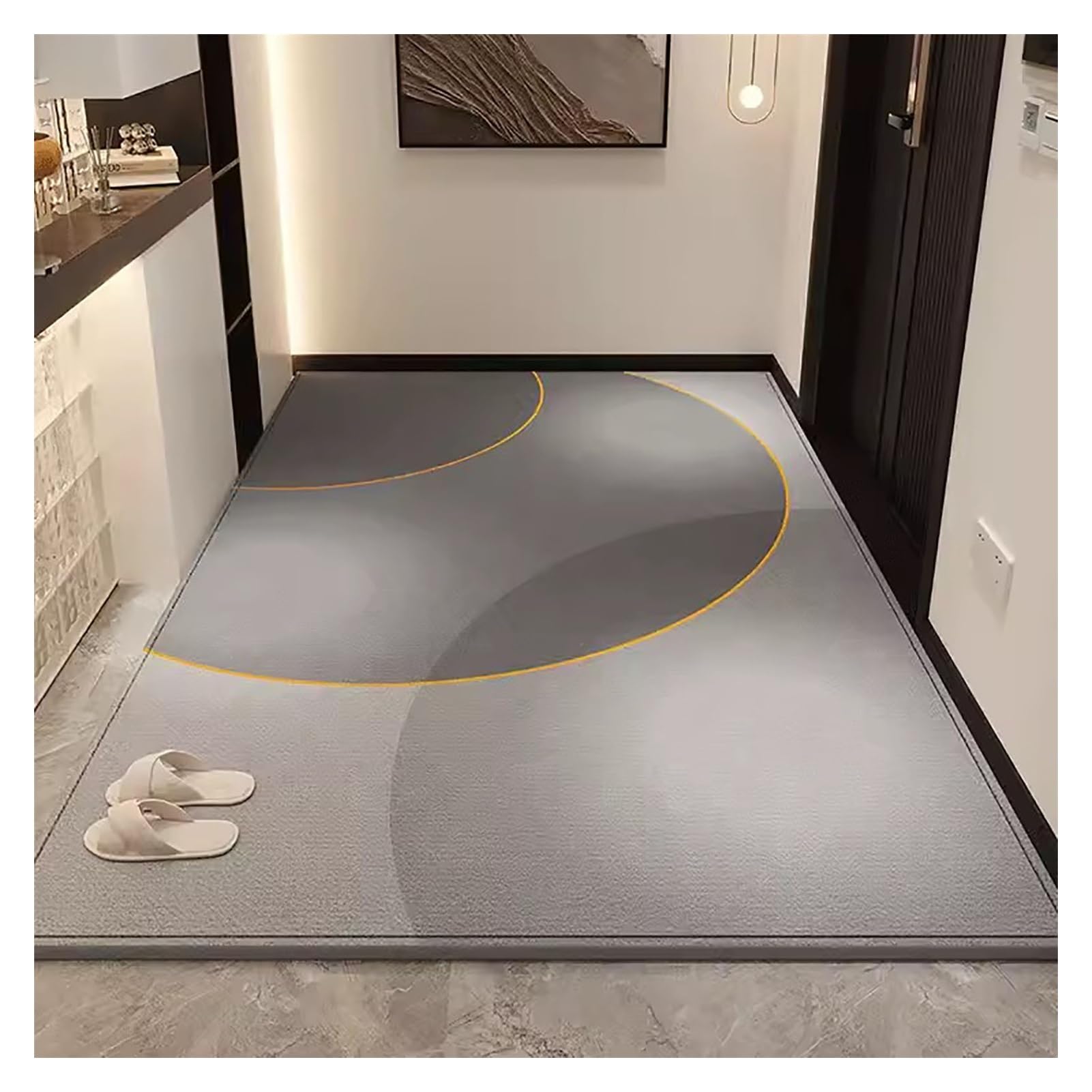 Tapis doux antidérapant résistant pour salle à manger et entrée