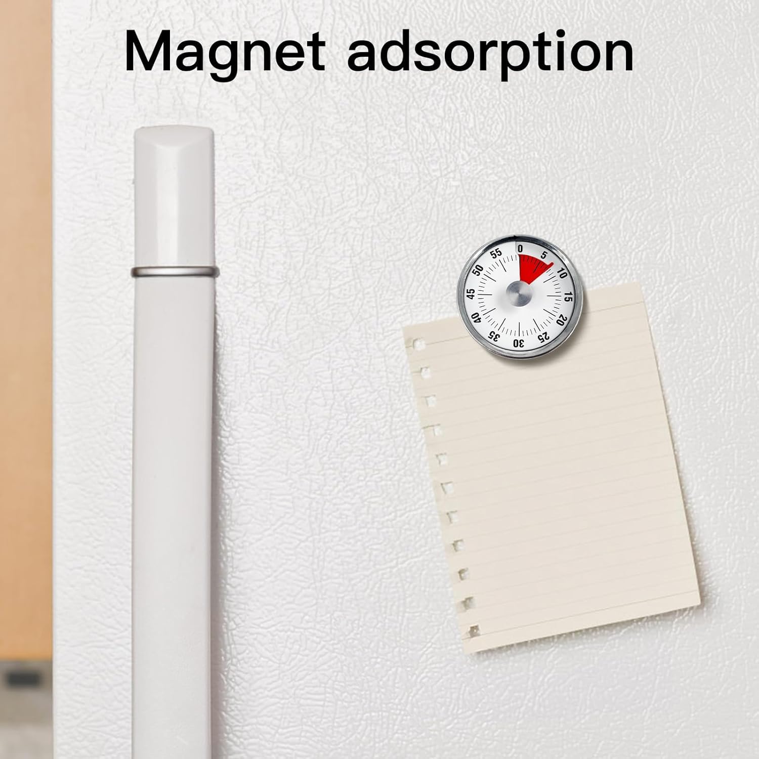 Magnetic Kitchen Timer - 60 Minute Mechanical Wind Up Timer -3