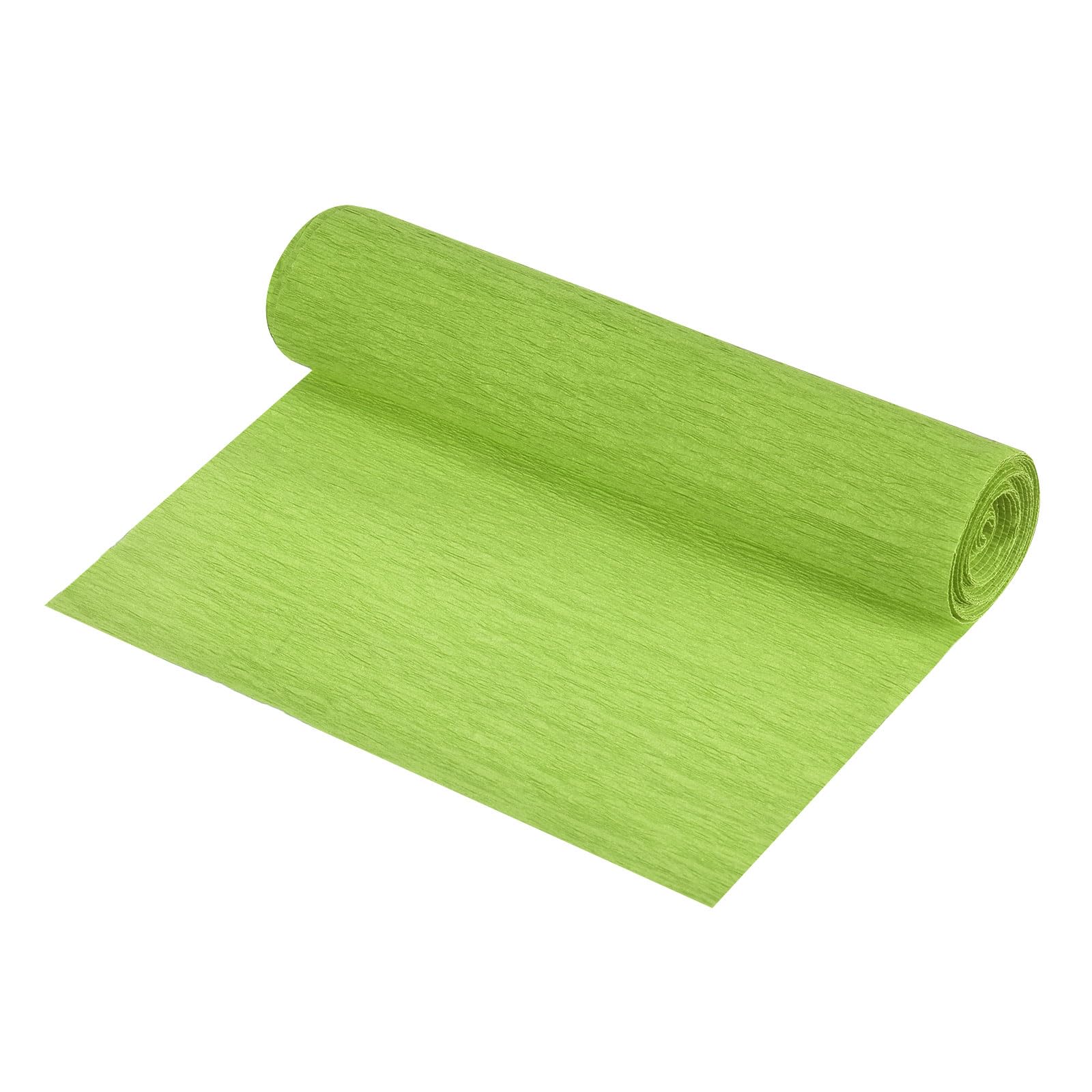 sourcing map Crepe Paper Roll 8.3ft Long 5.9 Inch Wide, Green
