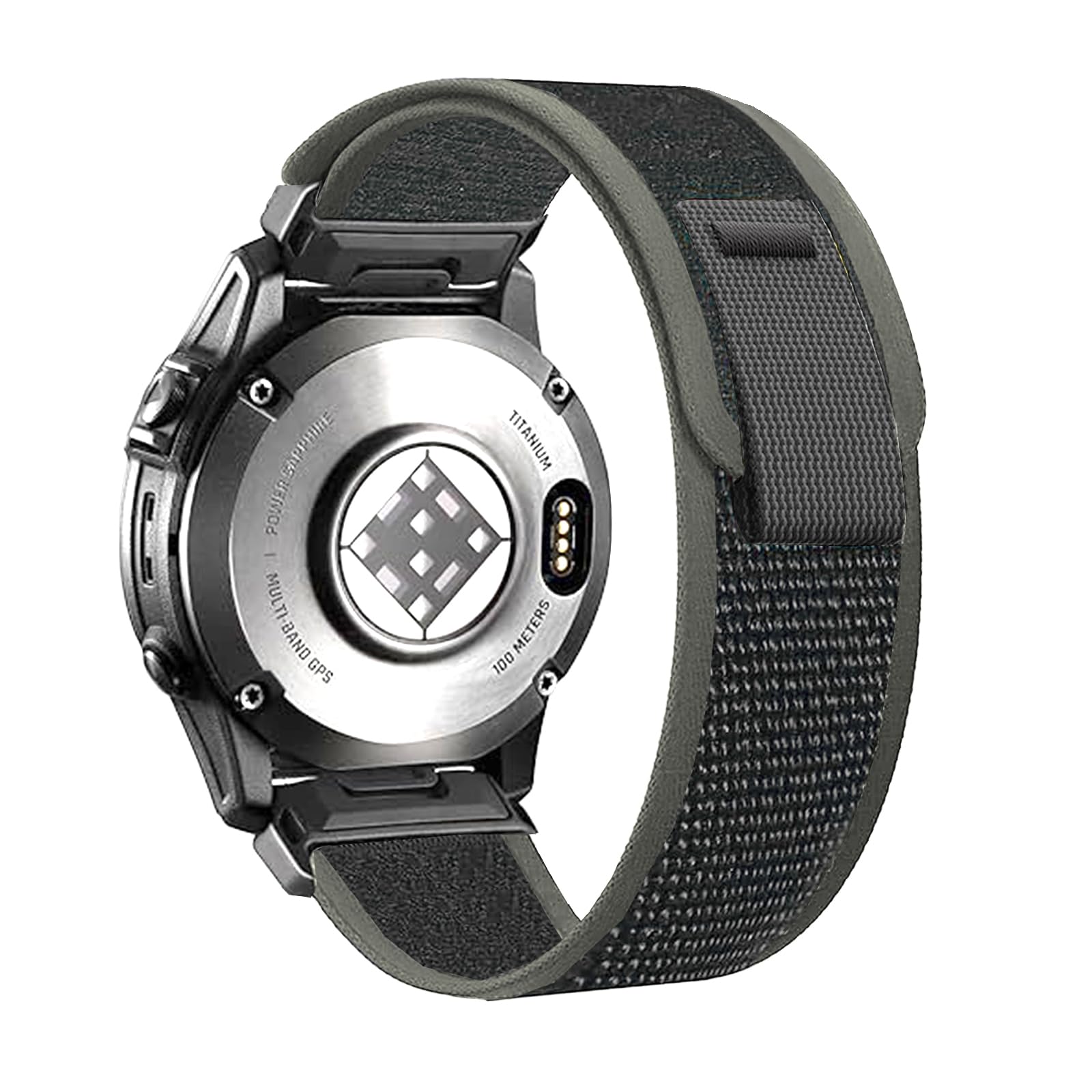 EKINGEEK 22mm Quickfit Watch Strap for Garmin Fenix 8 47mm, Fenix 7, Fenix 6, Fenix 5, Epix Pro Gen 2 47mm, Forerunner 970/965/955/945 – Soft Nylon Hook & Loop Replacement Strap — image 1
