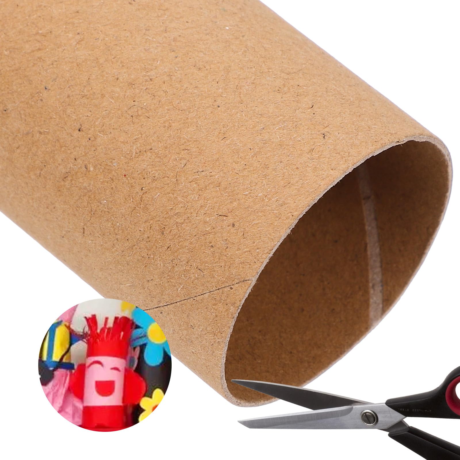 NOLITOY 20 Pezzi Tubi di Cartone Rotondi per Lavoretti e Progetti Creativi, Materiale in Carta Versatile per Scuola e Artigianato Fai da Te