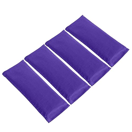 Miniatura 8 de Paquete de 4 almohadas perfumadas de satén de bajo brillo con funda extraíble (azul oscuro)