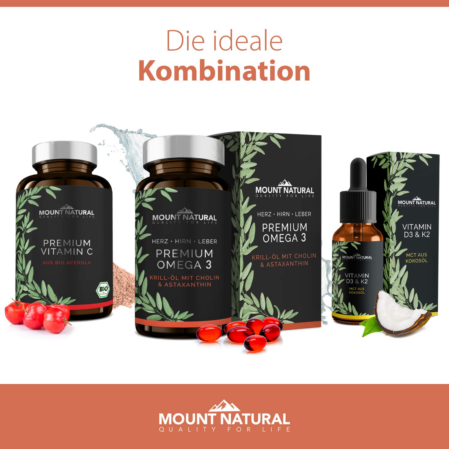 Krillöl - 1180mg mit hochdosiertem Omega-3: EPA, DHA, Cholin und Astaxanthin - Hochwertiger als Fischölkapseln durch Phospholipid - Laborgeprüft aus Deutschland 60 Kapseln = 49,5g