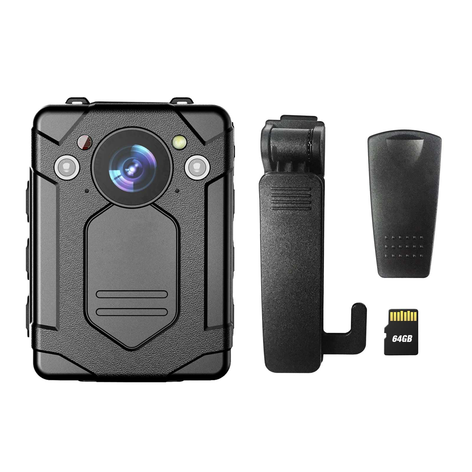 1440P 2K Police Body Camera, 64GB,14H Battery, 2.0" LCD, USB-C,Night Vision, Waterproof Shockproof Lightweight Data-encrypt Body Cam for Law Enforcement-image-30