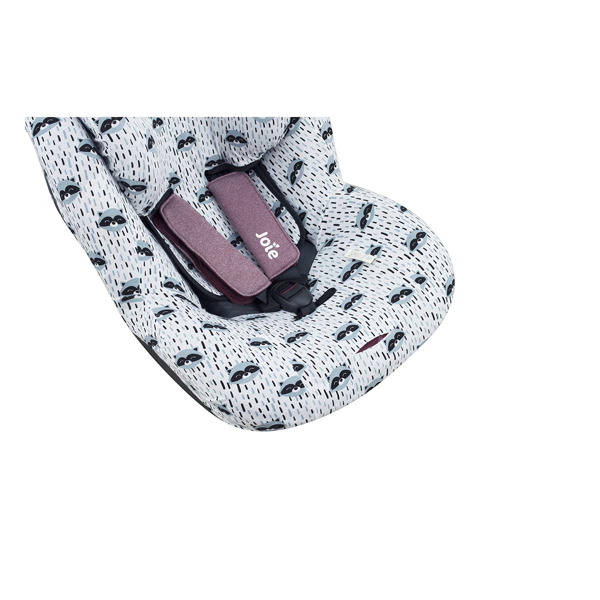 JYOKO Kids Funda de algodón para Silla de Coche Compatible con Joie I-Anchor Advance (Raccoon)