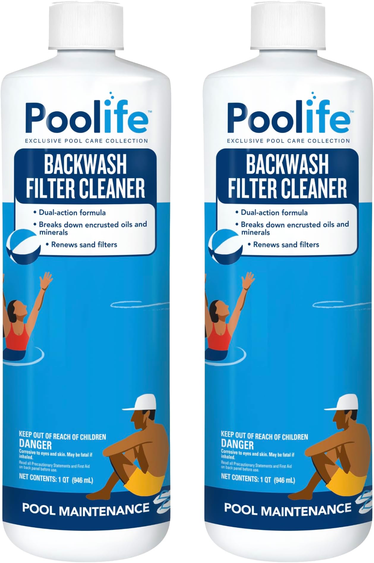 POOLIFE Backwash Filter Cleaner (1 qt) (2 Pack)