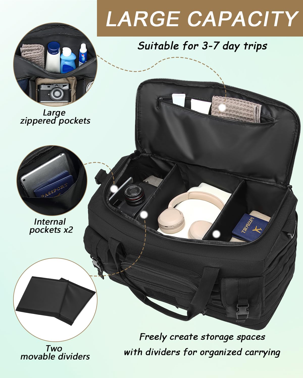 Sac de sport 60 l